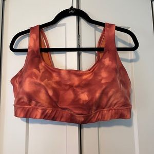 Athleta orange sports bra